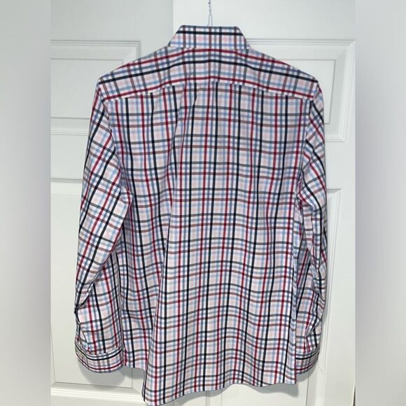 Banana Republic Men’s Non-Iron Grant Fit Dress Shirt Size M 15-15 1/2 - Picture 4 of 7